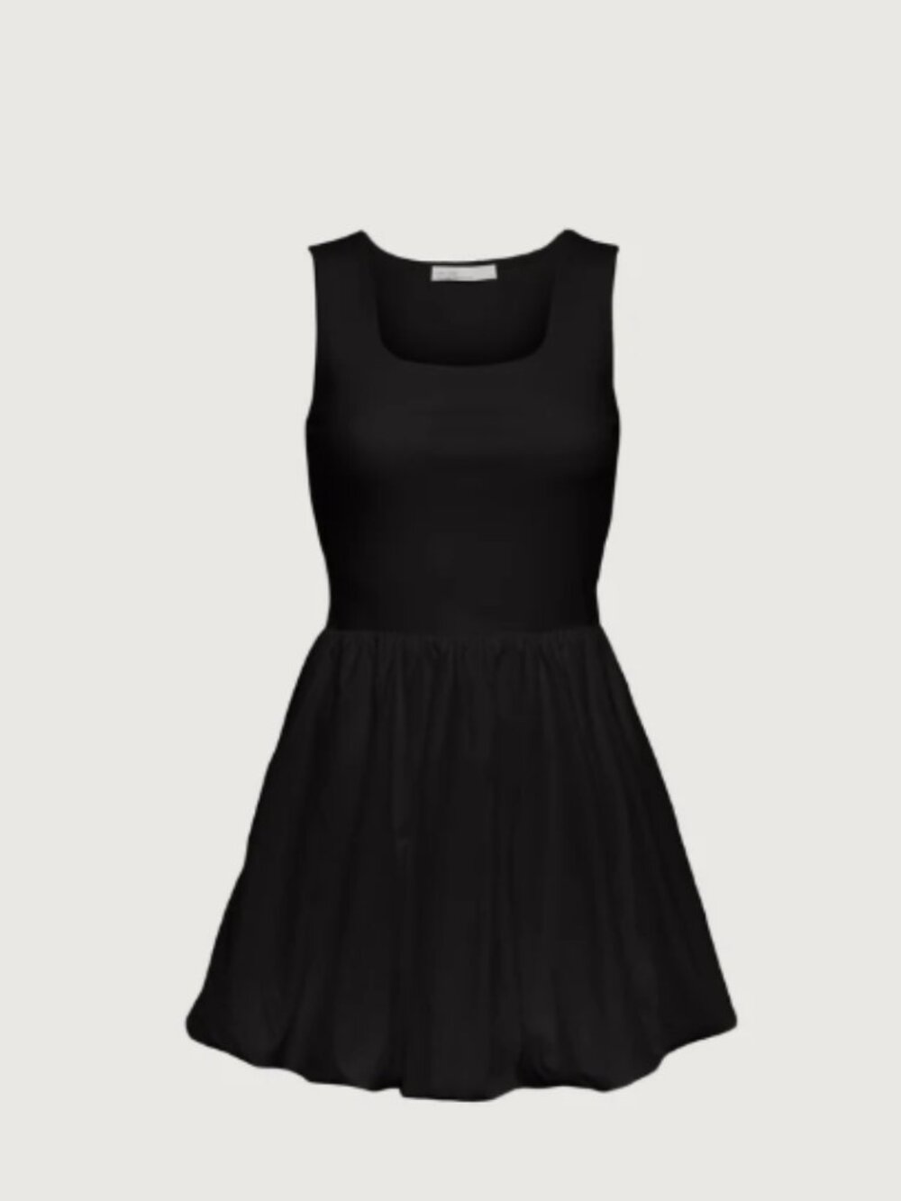 Oak + Fort Mini Bubble Hem Dress Black Size Small EUC